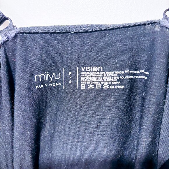 SIMONS Black Bodysuit | Minimalist Stretch Streetwear Essential | Small * - Picture 7 of 7